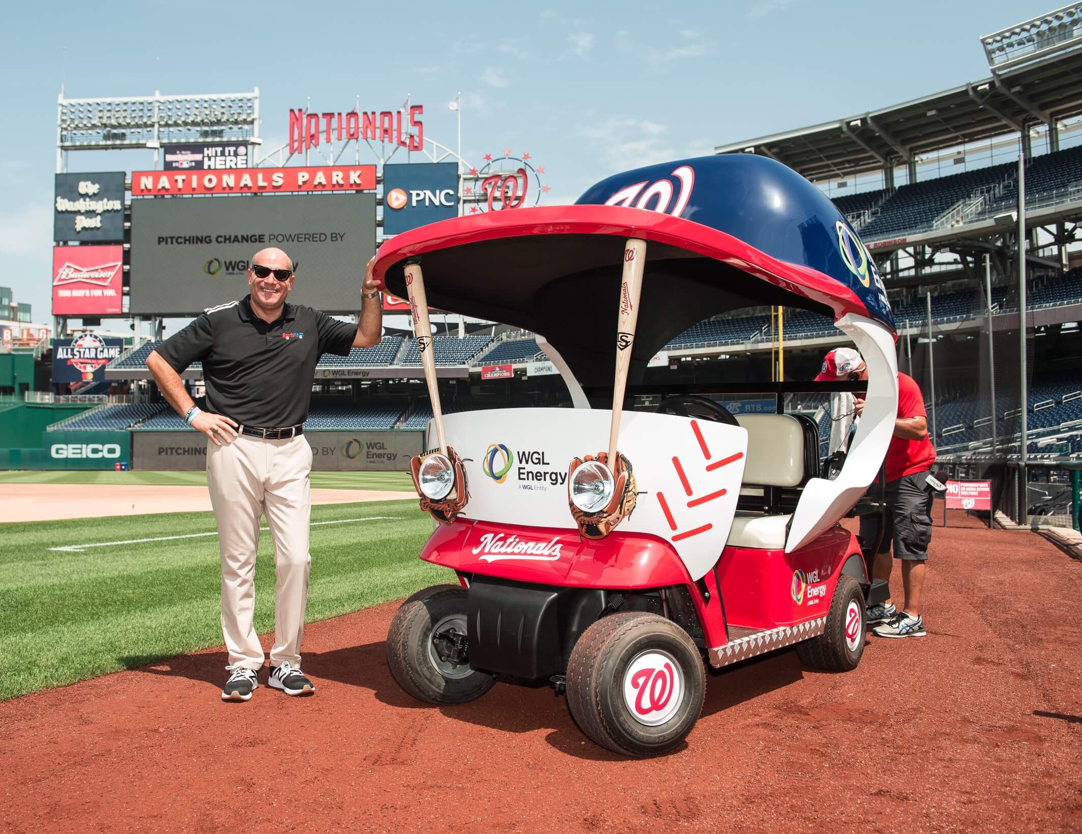 Bullpen Cart on the Field