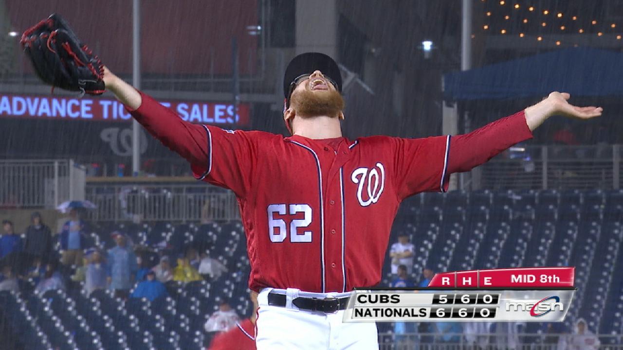 Sean Doolittle in Washington Nationals bullpen cart